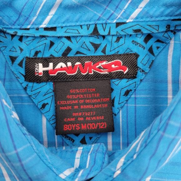 Tony Hawk Boy's Short Sleeve Plaid Button Down Shirt - Picture 3 of 9